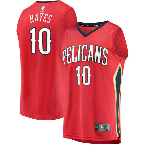 Maillot nba New Orleans Pelicans Statement Edition Homme Jaxson Hayes 10 Rouge